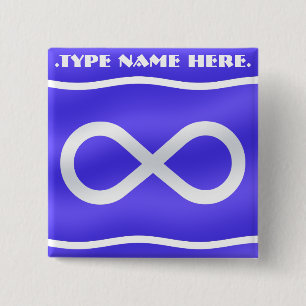 Metis Flaggen-Knopf-gebürtiger Kunst Metis Button