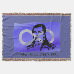 Metis Hero Blanket Cuthbert Grant Throw Blankets Decke