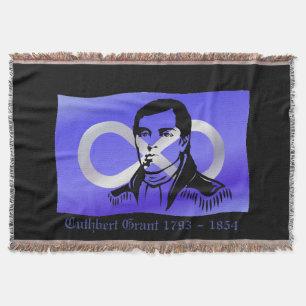 Metis Hero Decke Cuthbert Grant Wurfdecken
