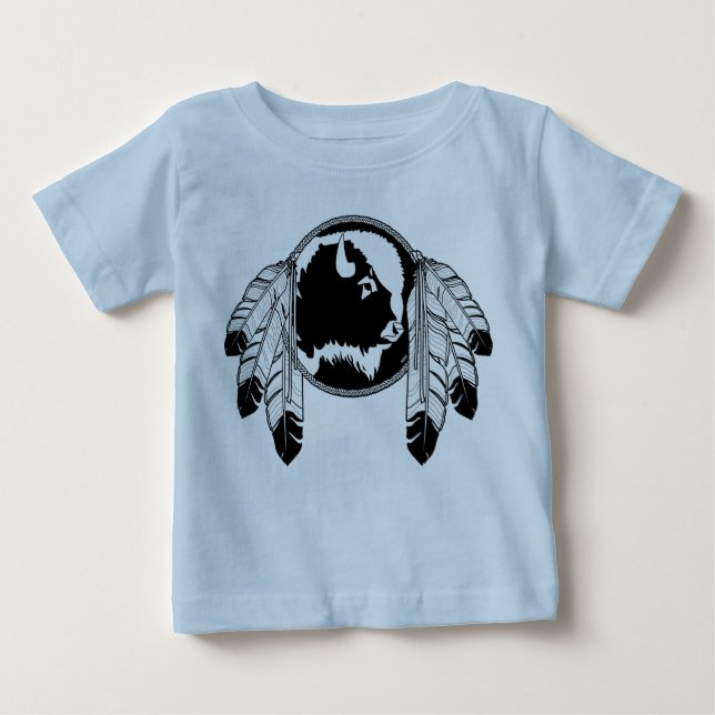 Metis Kleinkind Shirt Native Wildlife Art Baby Shi (Vorderseite)