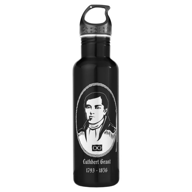 Metis Leader Canadian Metis Hero Trinkflasche (Vorderseite)