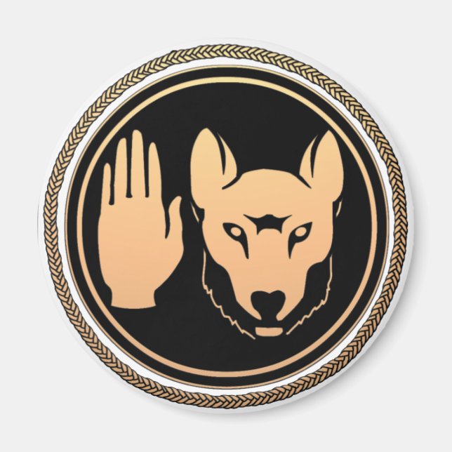 Metis Magnet Wolf Magnet magische Kunstmagnete (Vorne)