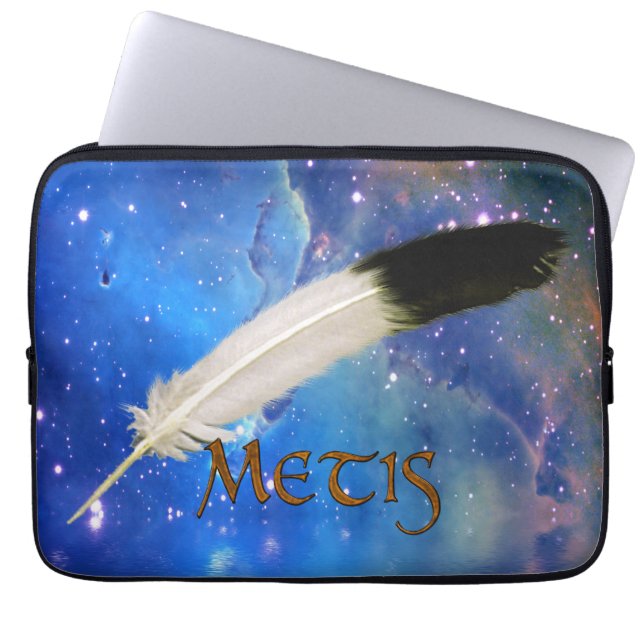 METIS Nation & Feather Space Laptop-Sieb Laptopschutzhülle (Vorderseite)