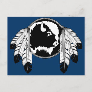 Metis Nation Postkarten Buffalo Native Art Cards