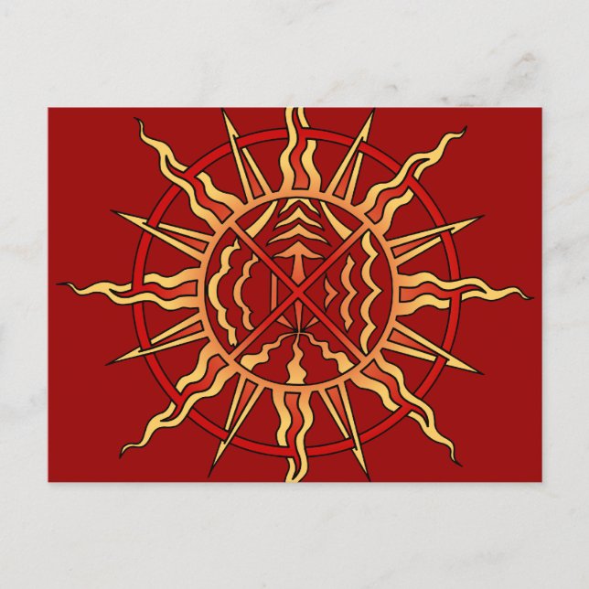 Metis Nation Postkarten Spirituelle Kunst Karten (Vorderseite)