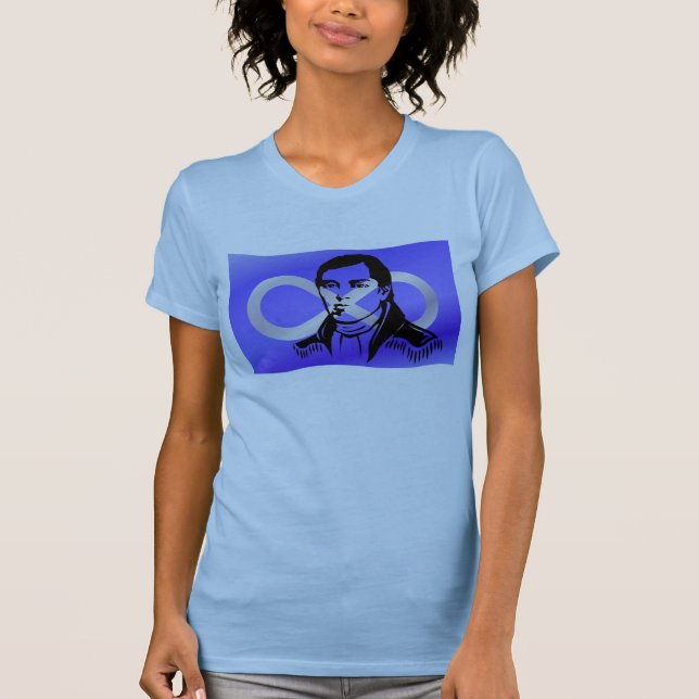 Metis Nation Shirt Cuthbert Grant Metis Ladi Shi (Vorderseite)