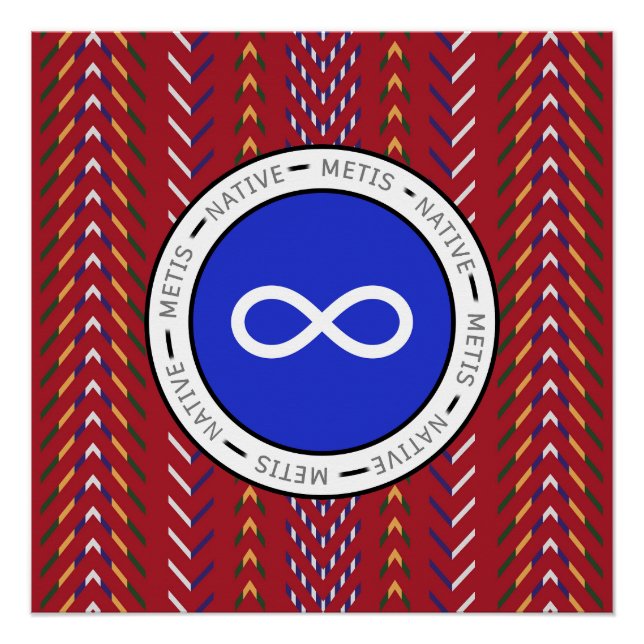Métis Native Art Poster (Vorderseite)