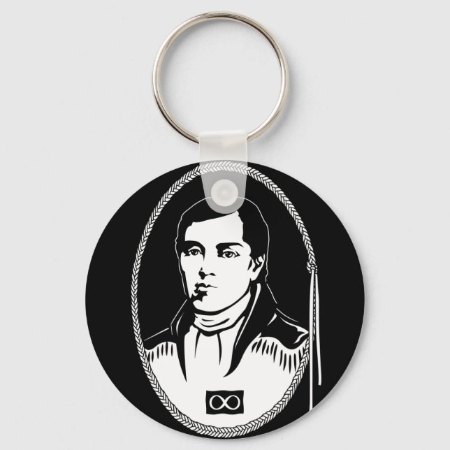 Metis Pride Schlüsselanhänger Metis Leader Cuthber (Vorderseite)