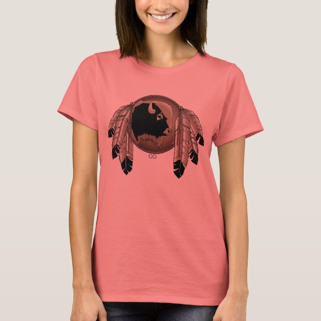 Metis T - Shirt Women's Native Wildlife Art Shirts (Vorderseite)