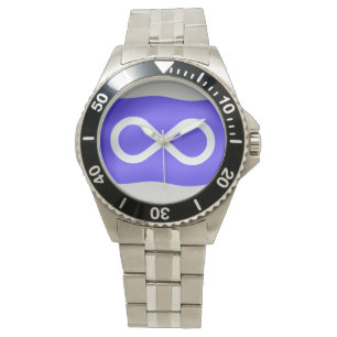 Metis Watch First Nations Flag Art Wrist Watch Armbanduhr