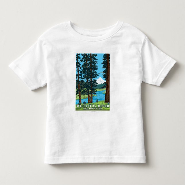 Metolius Fluss-Oberläufe, Oregon Kleinkind T-shirt (Vorderseite)