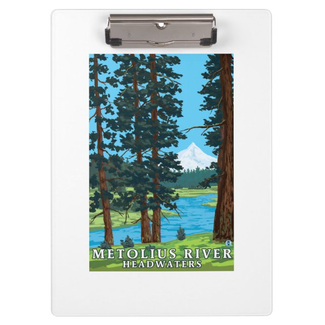 Metolius Fluss-Oberläufe, Oregon Klemmbrett (Vorderseite)