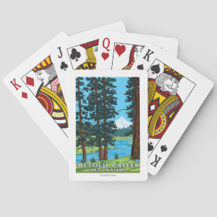 Metolius Fluss-Oberläufe, Oregon Spielkarten