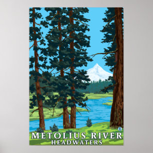 Metolius River Headwater, Oregon Poster