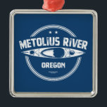Metolius River Oregon Kayaking Ornament Aus Metall<br><div class="desc">Der Metolius River sprudelt aus dem Boden nahe der Basis von Black Butte,  nicht weit von Sisters,  Oregon und hat einen durchgängigen Fluss für das Paddeln und Kajakfahren,  der aus einem gesunden vorgelagerten Grundwasserleiter hervorgeht.</div>