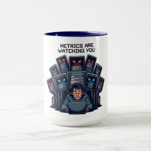 Metriken beobachten dich Spiel Marketer Tasse