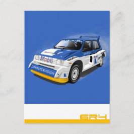 Metro 6R4 Kundgebung Auto Postkarte