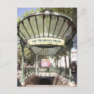 Metro Abbesses, Montmartre, Paris Postkarte