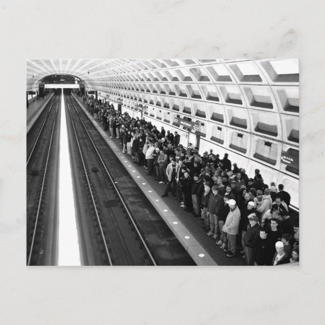 Metro B&W Postkarte (Vorderseite)