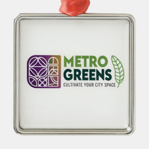 Metro Greens Urban Farming T-Shirt Stadtgärtner Ornament Aus Metall