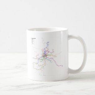 Metro-Karte Madrids (Spanien) Tasse