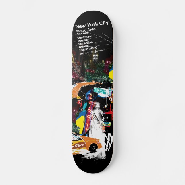 Metro New York City Skateboard (Vorderseite)