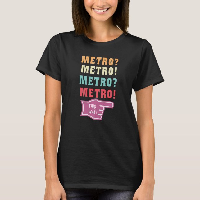 Metro So virale Metro Typ meme Premium T-Shirt (Vorderseite)