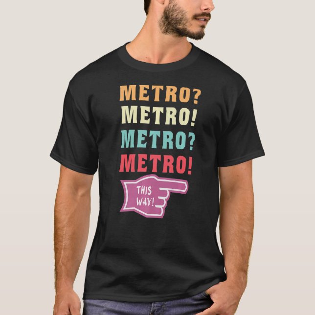 Metro So virale Metro Typ meme Premium T-Shirt (Vorderseite)