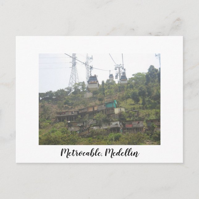 Metrocable, Medellin Postkarte (Vorderseite)