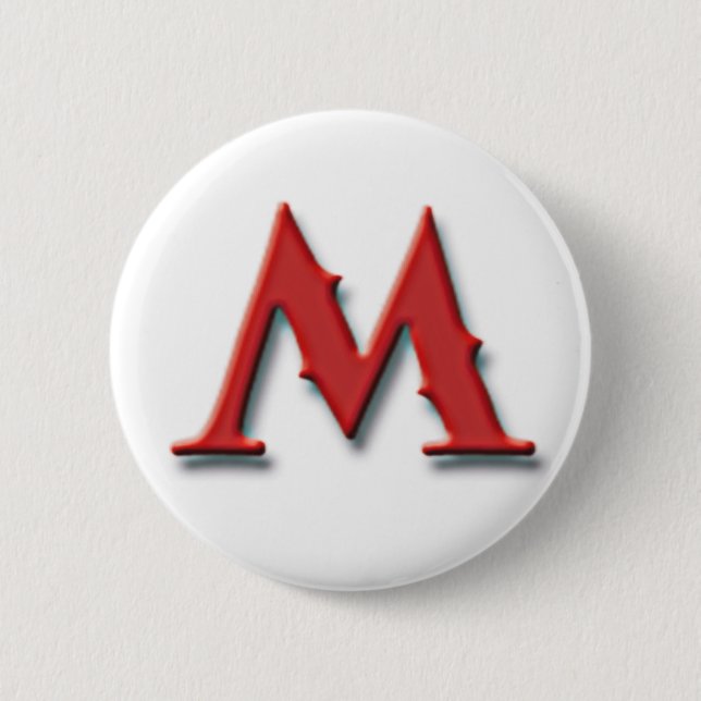 Metrognome M Knopf Button (Vorderseite)