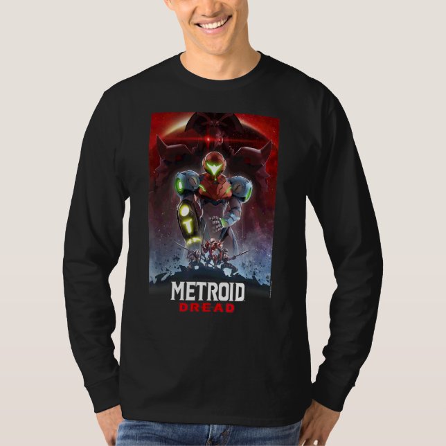 Metroid Dread Galactic Group Gaming Poster T-Shirt (Vorderseite)