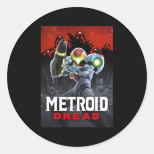 Metroid Dread Samus umgeben Runder Aufkleber