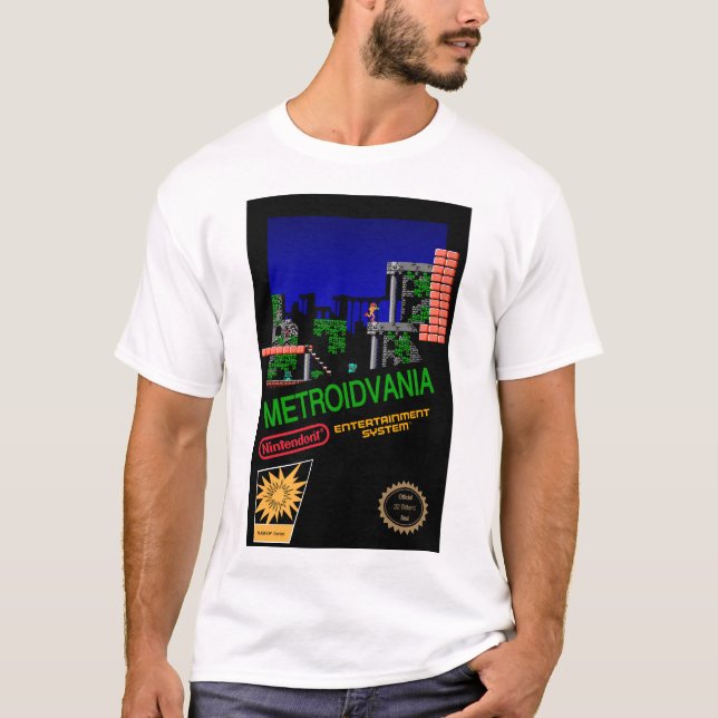 Metroidvania T-Shirt (Vorderseite)
