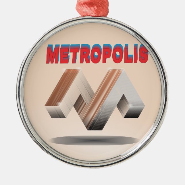 Metropole 1 ornament aus metall (Vorne)