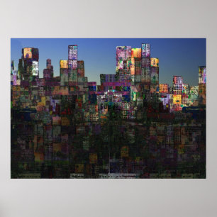 "Metropole-" Druck Poster