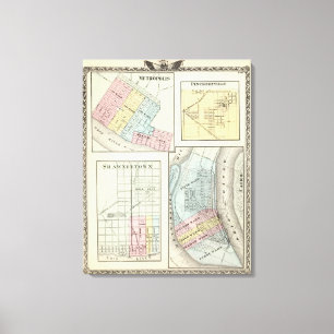 Metropole, Shawneetown, Kairo und Pinckneyville Leinwanddruck