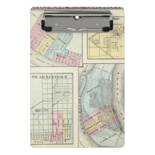 Metropole, Shawneetown, Kairo und Pinckneyville Mini Klemmbrett