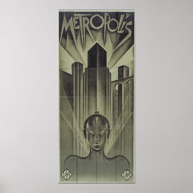 Metropolis 1927 Filmplakat Poster (Vorne)