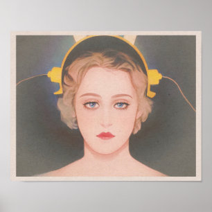 Metropolis (1927) - Maria und die Machine Art Poster