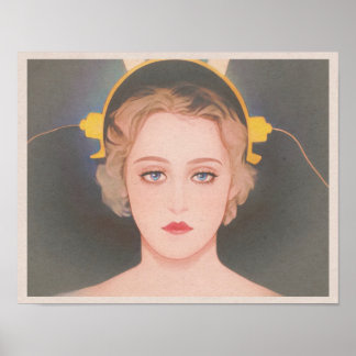 Metropolis (1927) - Maria und die Machine Art Poster