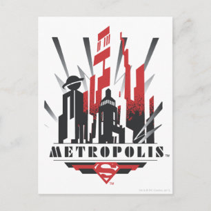 Metropolis Art Deco Postkarte