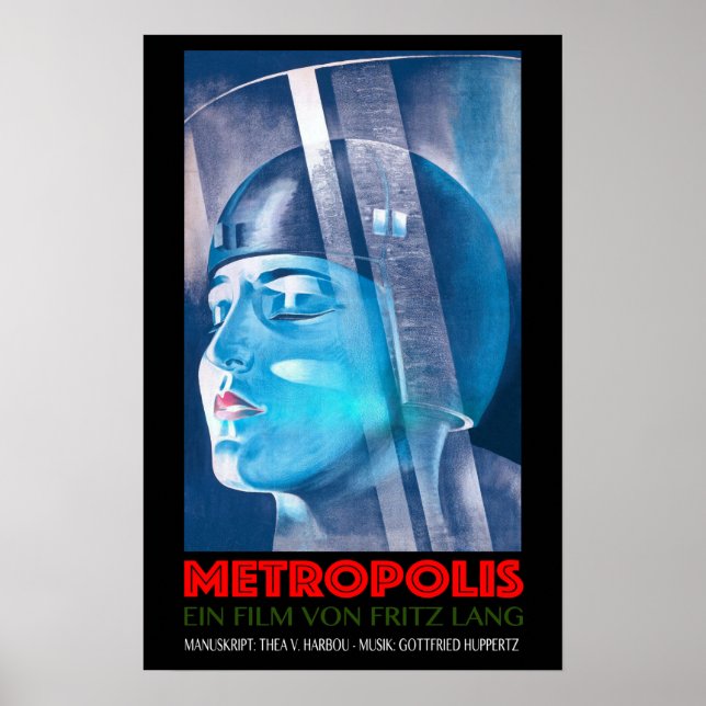 METROPOLIS Ein Film von Fritz Lang alter deutscher Poster (Vorne)