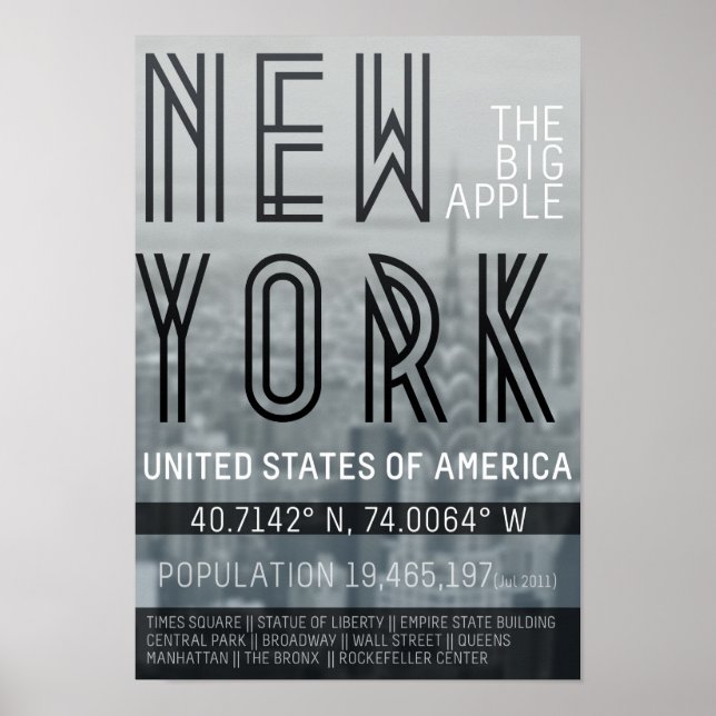 Metropolis New York Poster (Vorne)