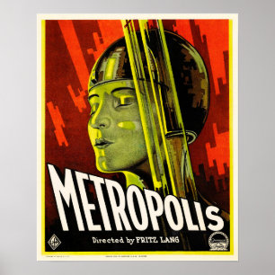 METROPOLIS Regie: Fritz Lang 1927 Old Film Poster