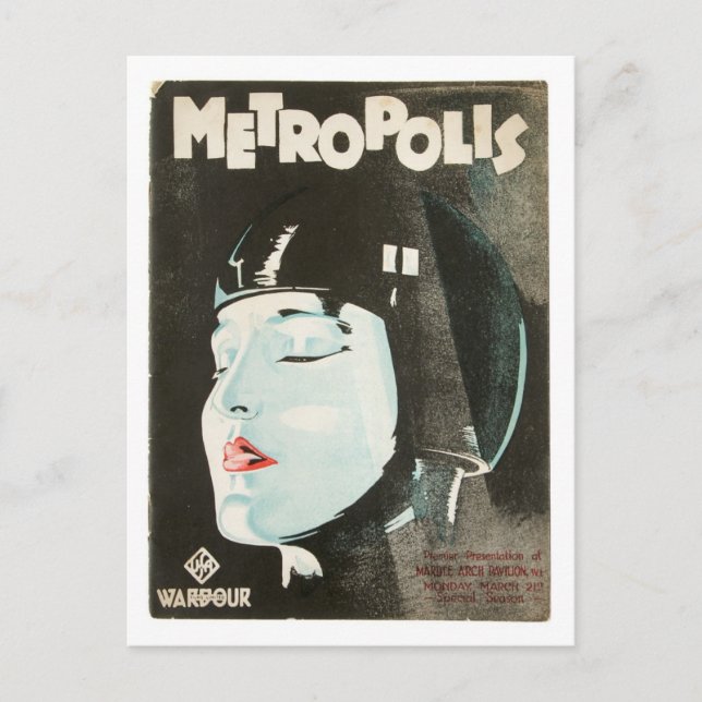 Metropolis Vintag Movie Poster Postkarte (Vorderseite)
