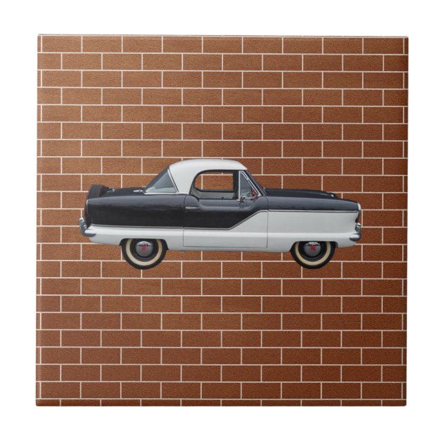 Metropolitan Black and White Nash Fliese (Vorderseite)
