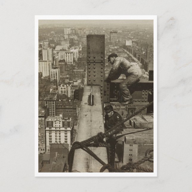 Metropolitan Tower over Fifth Ave und Central Par Postkarte (Vorderseite)