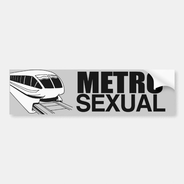 METROSEXUAL -.png Autoaufkleber (Vorne)