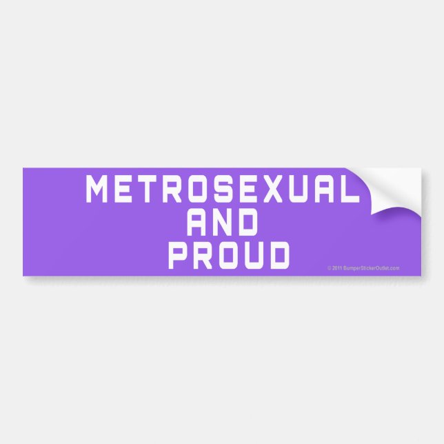 Metrosexual-Stolzaufkleber Autoaufkleber (Vorne)