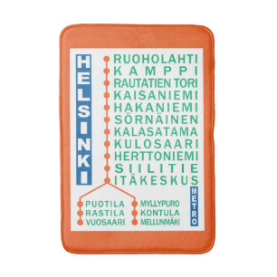 Metrostationen Helsinki Badematte